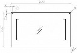 Style Line Тумба с раковиной Даймонд 120 R Glass Люкс Plus черная – фотография-20